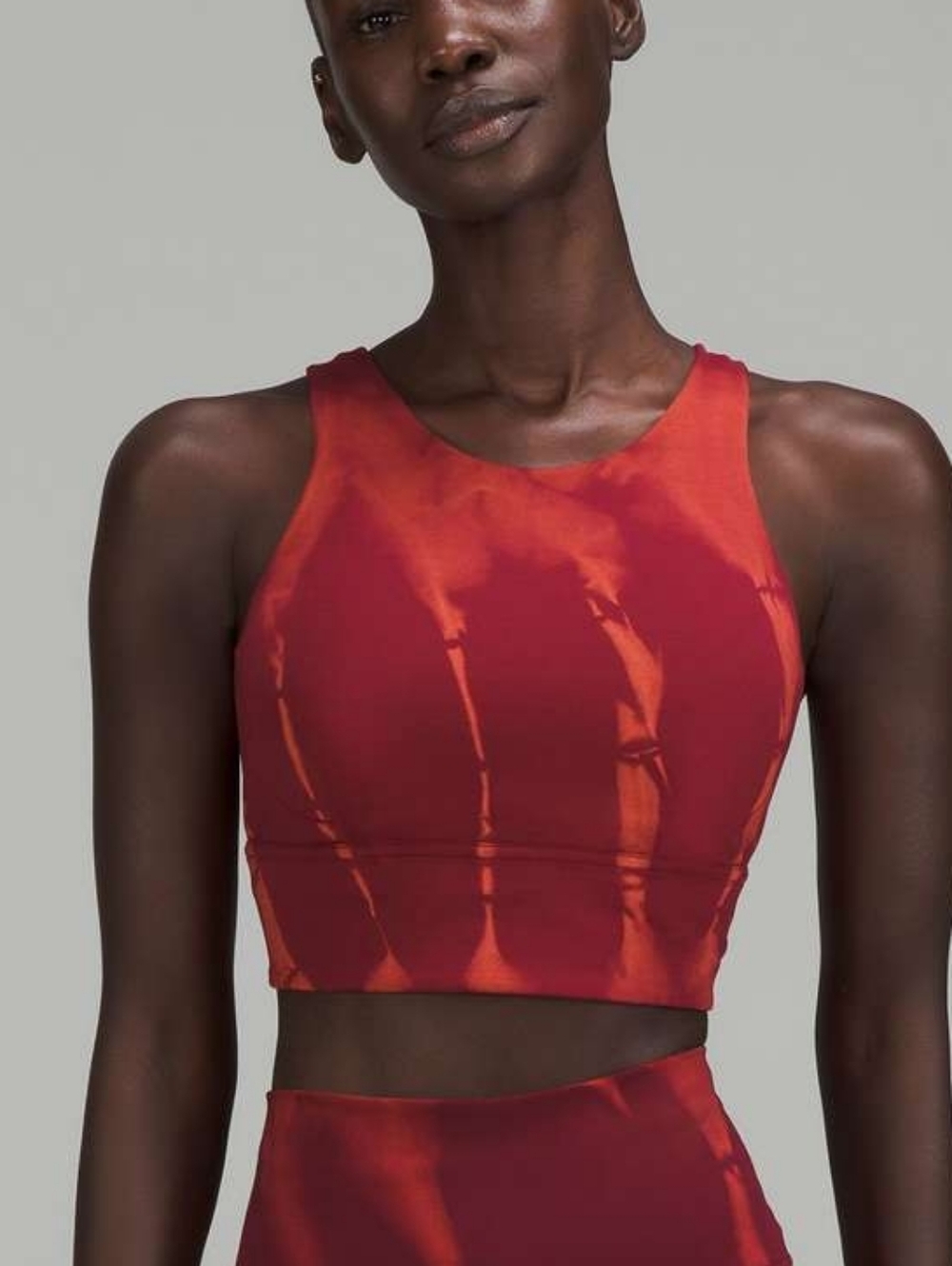 Lululemon Wunder Train Longline Bra Fade Medium Support C/D Cup Sun Bleached 8